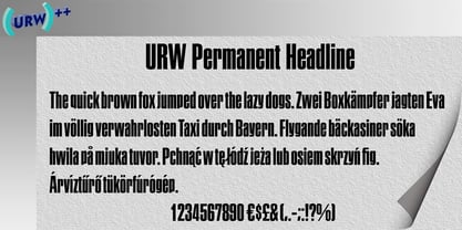 Permanent Headline Font Poster 1