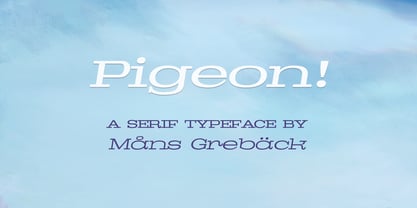 Pigeon Font Poster 1