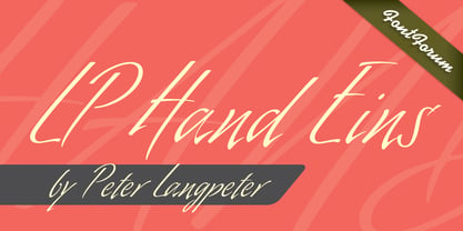 LP Hand Eins Font Poster 1