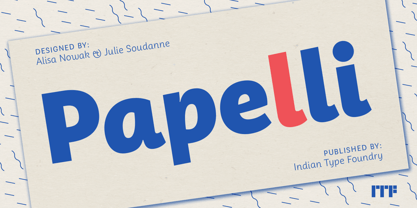 Papelli Font Poster 1