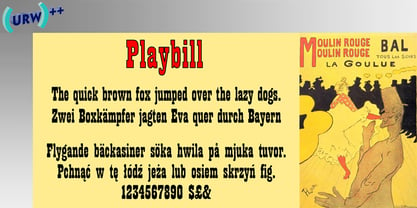 Playbill Font Poster 1