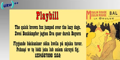 Playbill Fuente Póster 1