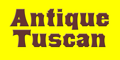 Antique Tuscan Font Poster 1