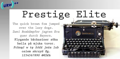 Prestige Elite M Font Poster 1