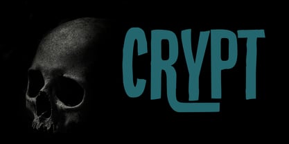 Crypt Font Poster 1