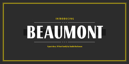 Beaumont Font Poster 1