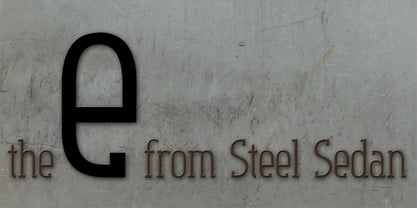 Steel Sedan Font Poster 2