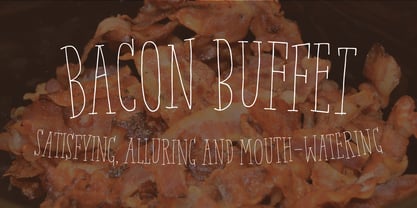 Bacon Buffet Font Poster 1
