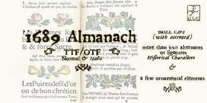 1689 Almanach Font Poster 1
