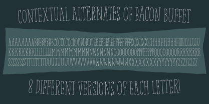 Bacon Buffet Font Poster 2