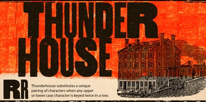 Thunderhouse Font Poster 2