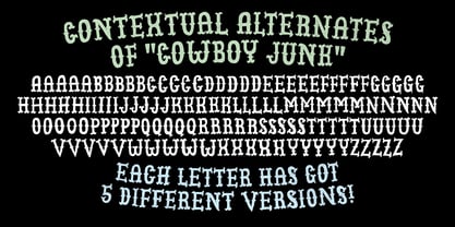 Cowboy Junk Fuente Póster 2