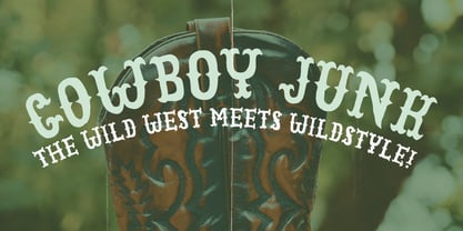 Cowboy Junk Font Poster 1