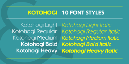 Kotohogi Font Poster 3