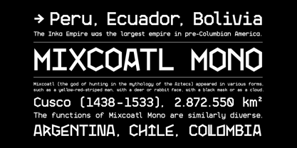 Mixcoatl Mono Font Poster 5