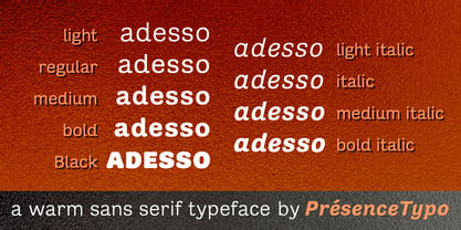 Adesso Font Poster 2