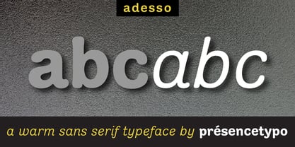 Adesso Font Poster 1