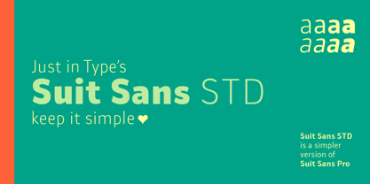 Suit Sans STD Font Poster 1