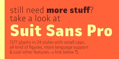 Suit Sans STD Font Poster 6