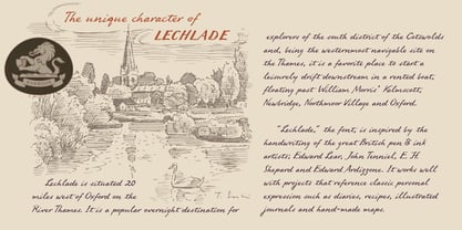 Lechlade Fuente Póster 3