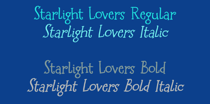 Starlight Lovers Font Poster 6