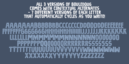 Bouledoug Font Poster 4