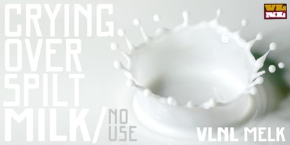 VLNL Melk Font Poster 7