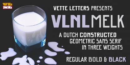 VLNL Melk Font Poster 2