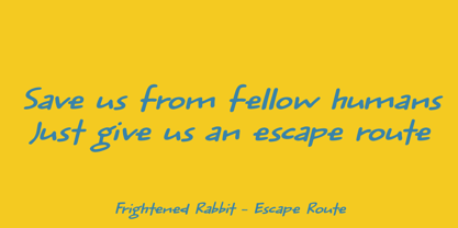 Rabbit Escape Font Poster 6