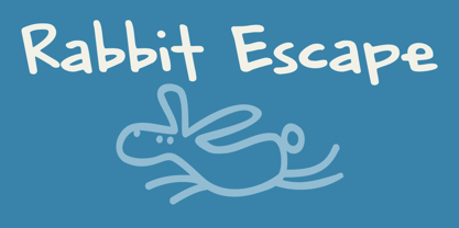 Rabbit Escape Font Poster 1