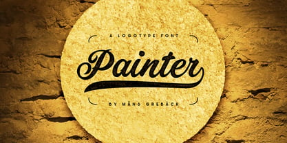 Painter Font Poster 1