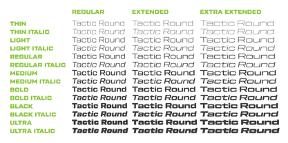 Tactic Round Font Poster 2