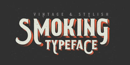 Smoking Typeface Fuente Póster 1