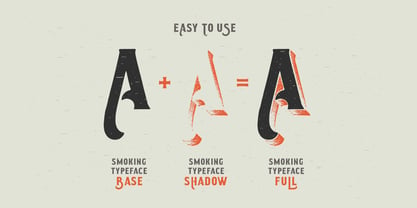 Smoking Typeface Fuente Póster 2