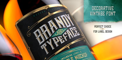 Brandy Label Font Poster 1