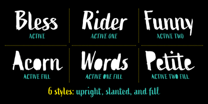 Active Font Poster 2