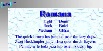 Romana Font Poster 1