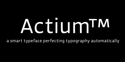 Actium Font Poster 1