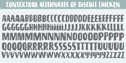 Biscuit Chicken Font Poster 5