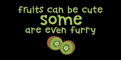 Kiwi Font Poster 1