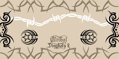 Tribal Dingbats II Font Poster 1