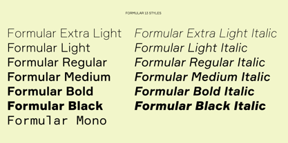 Formular Font Poster 3