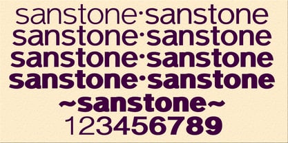Sanstone Font Poster 4