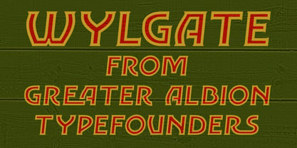 Wylgate Font Poster 1