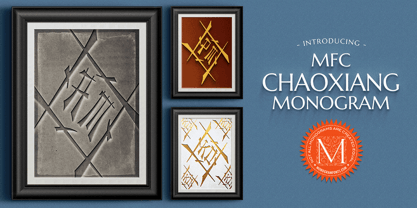 MFC Chaoxiang Monogram Font Poster 1