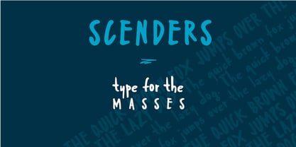 Scenders Font Poster 1