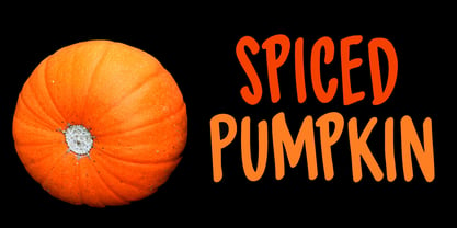 Spiced Pumpkin Font Poster 1