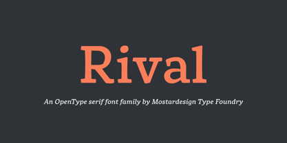 Rival Font Poster 1