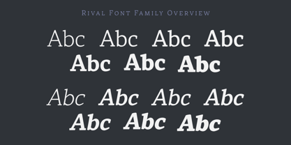 Rival Font Poster 6