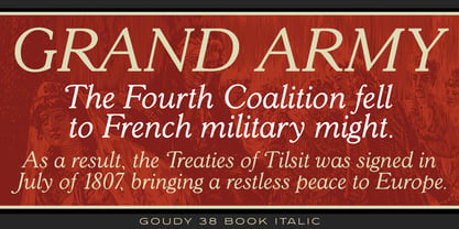 Goudy 38 Font Poster 7